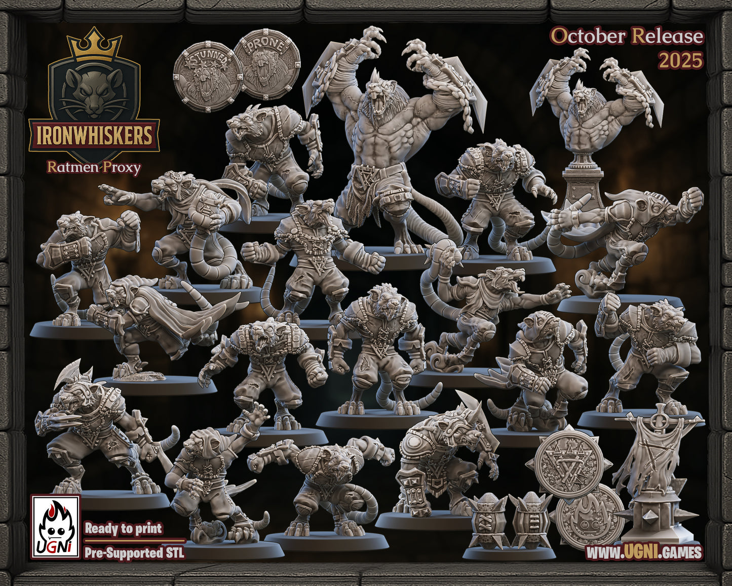 IronWhisker – Skaven – High Quality Miniatures for Fantasy Football Game – Ugni Miniatures