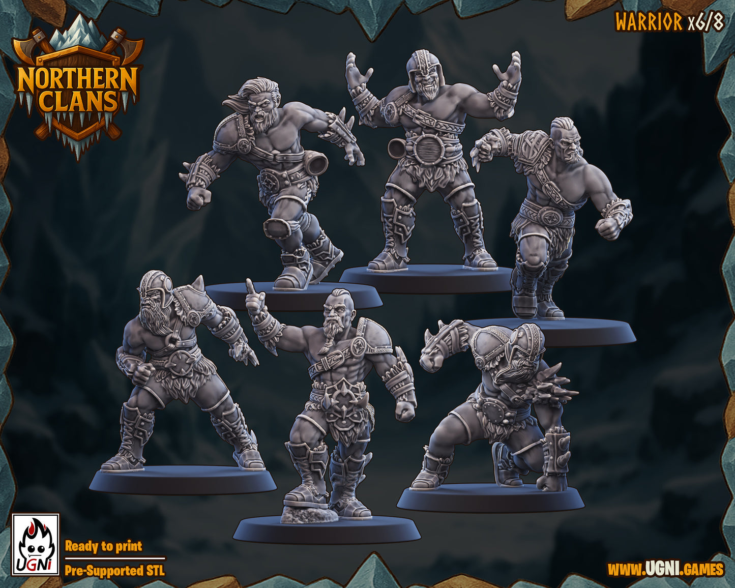 Northern Clans β Norse Fantasy Football Team High Quality Resin Miniatures β UGNI Miniatures