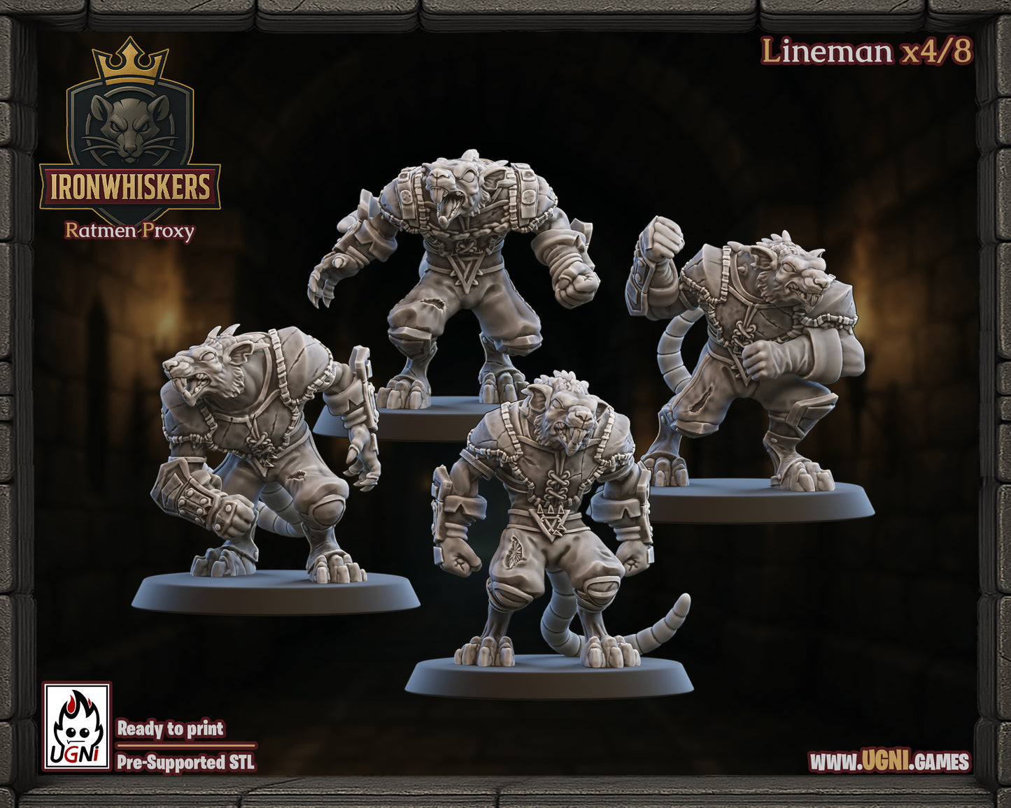 IronWhisker – Skaven – High Quality Miniatures for Fantasy Football Game – Ugni Miniatures
