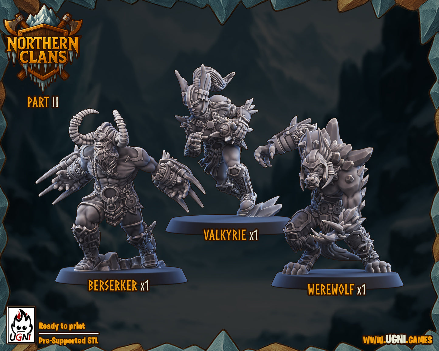 Northern Clans β Norse Fantasy Football Team High Quality Resin Miniatures β UGNI Miniatures