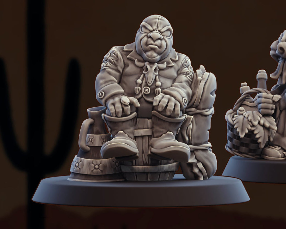 Los Lunchadores Coach Halfling Team Blood Fantasy Football Bowl Ugni Miniatures