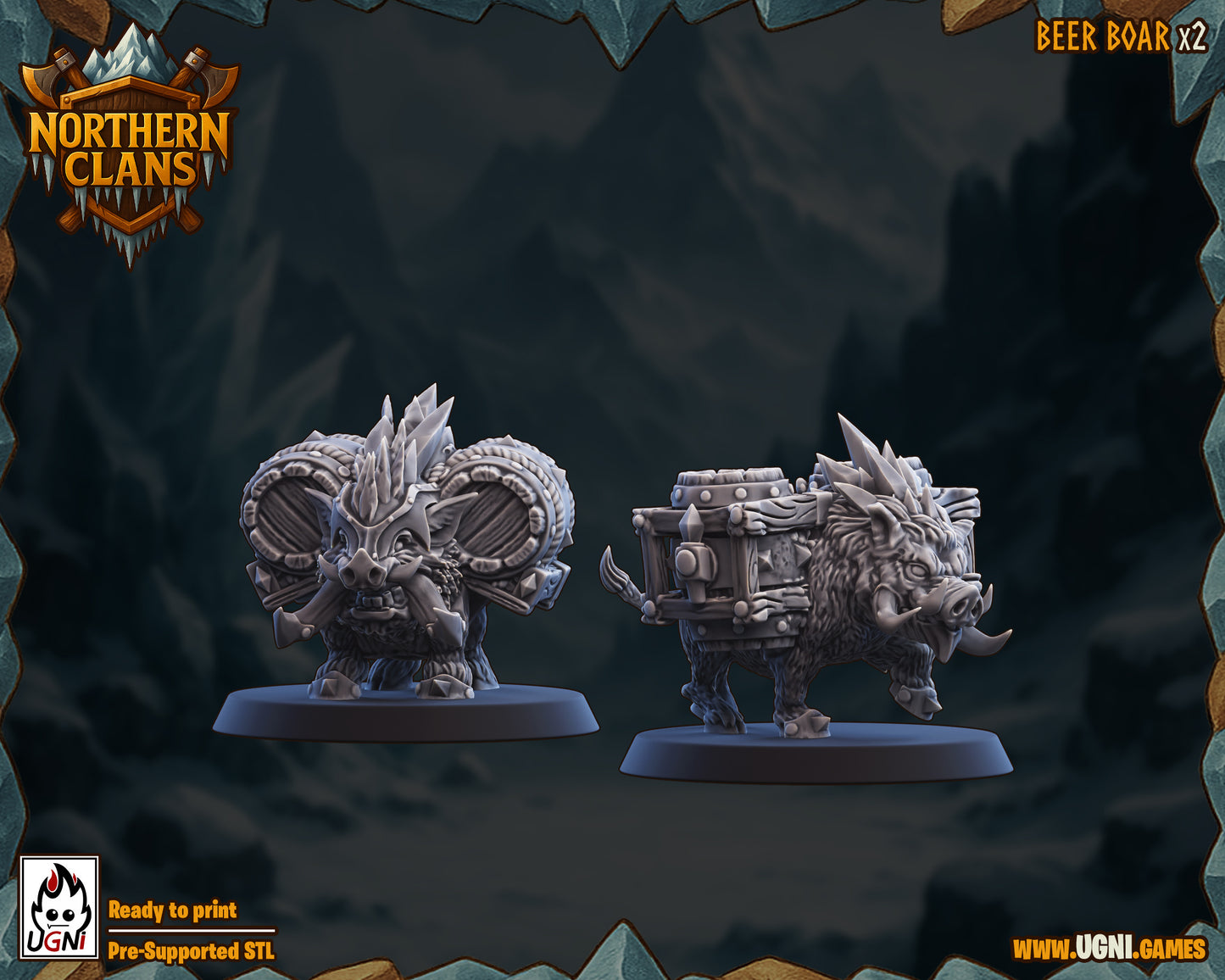 Northern Clans β Norse Fantasy Football Team High Quality Resin Miniatures β UGNI Miniatures