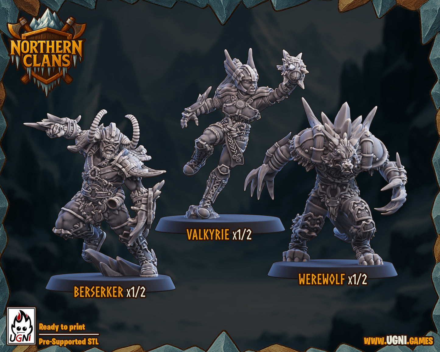 Northern Clans β Norse Fantasy Football Team High Quality Resin Miniatures β UGNI Miniatures