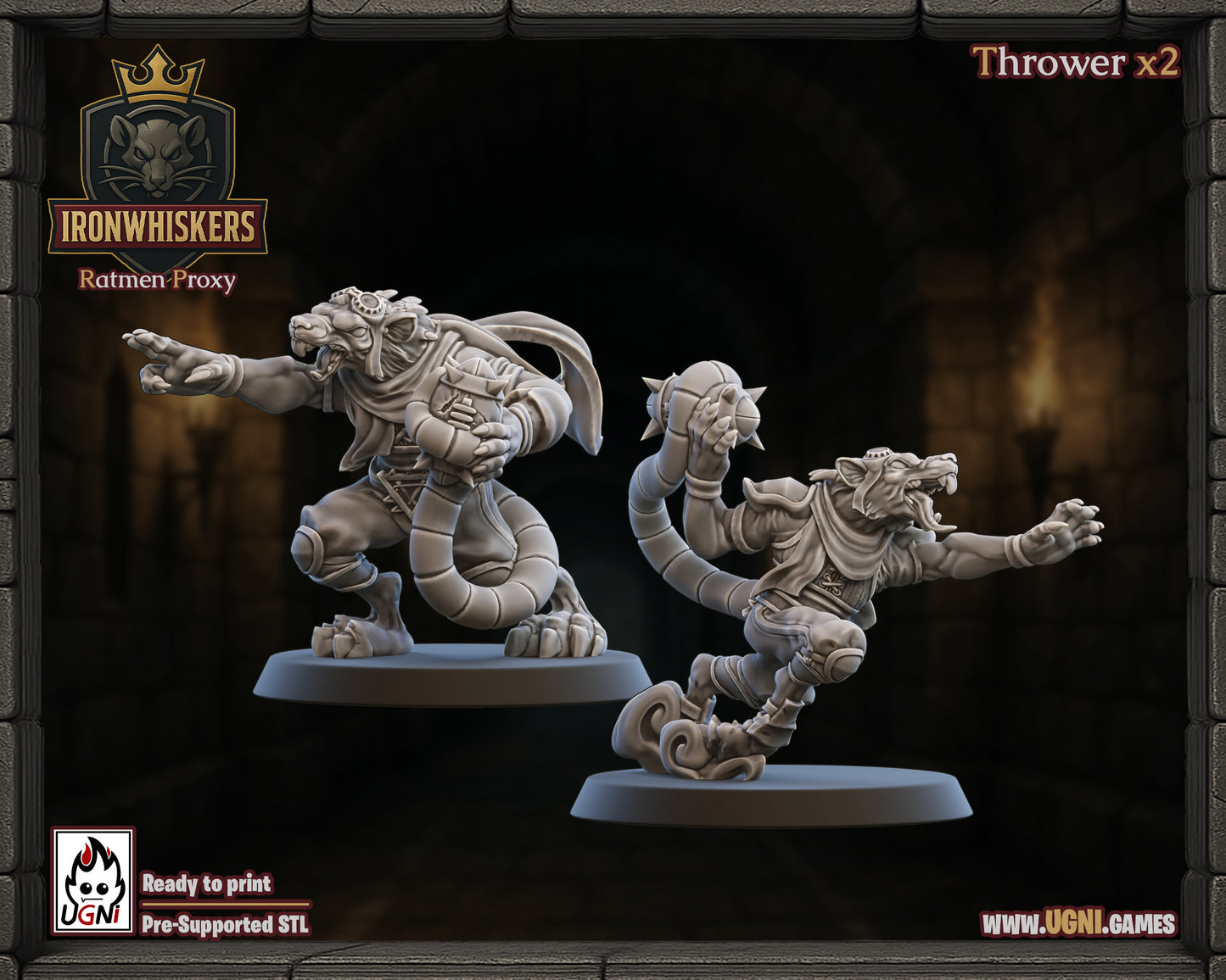 IronWhisker – Skaven – High Quality Miniatures for Fantasy Football Game – Ugni Miniatures