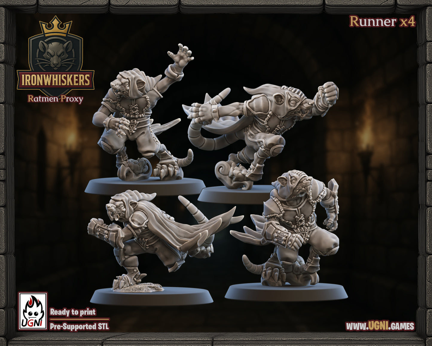 IronWhisker – Skaven – High Quality Miniatures for Fantasy Football Game – Ugni Miniatures