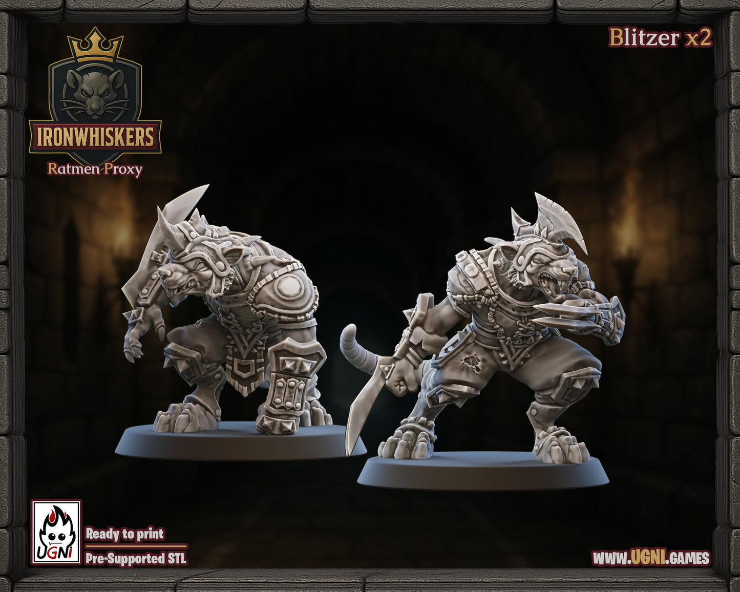 IronWhisker – Skaven – High Quality Miniatures for Fantasy Football Game – Ugni Miniatures