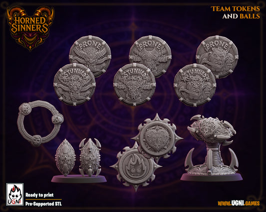 Chaos Team ⚜️Horned Sinners Fantasy Football UGNI Miniatures