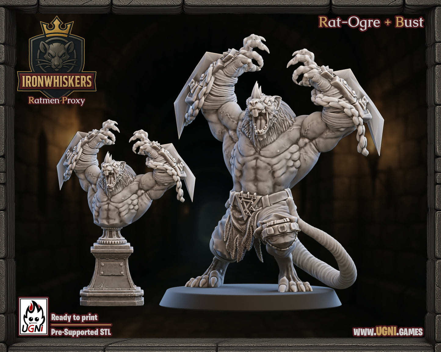 IronWhisker – Skaven – High Quality Miniatures for Fantasy Football Game – Ugni Miniatures