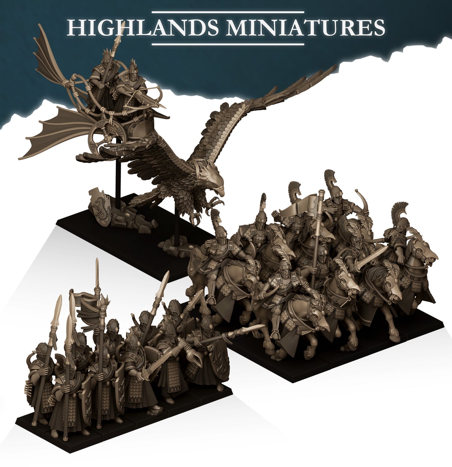 Aegean Elves army High Quality Miniatures Highlands Miniatures