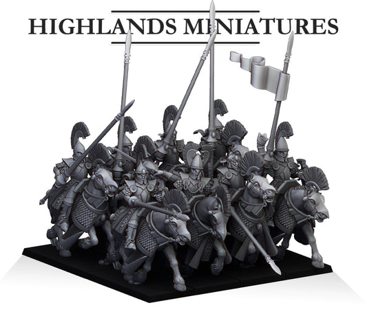 High Elves Mounted Lances - Aegean Heroes - Highlands Miniature