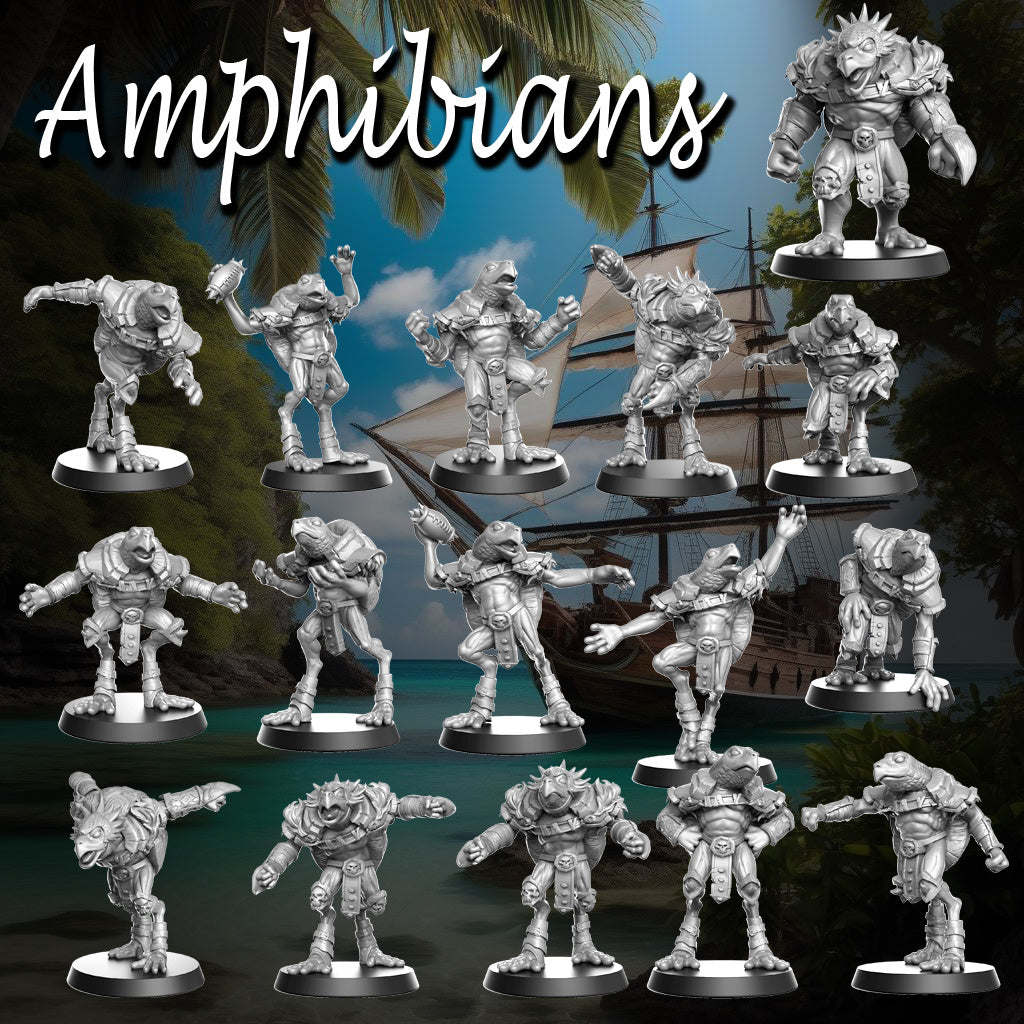 Amphibians – Slann – High Quality Miniatures for Fantasy Football Game – RN Studio Mythbowl