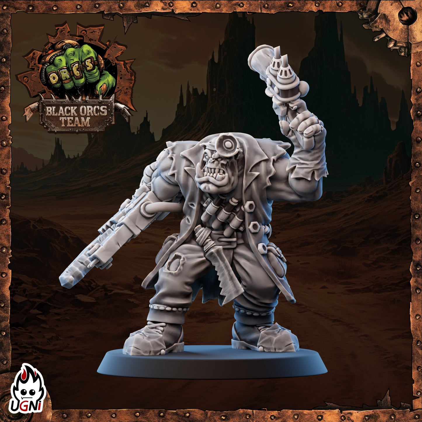 Apothecary Black Orcs Team Blood Fantasy Football Bowl UGNI Miniatures