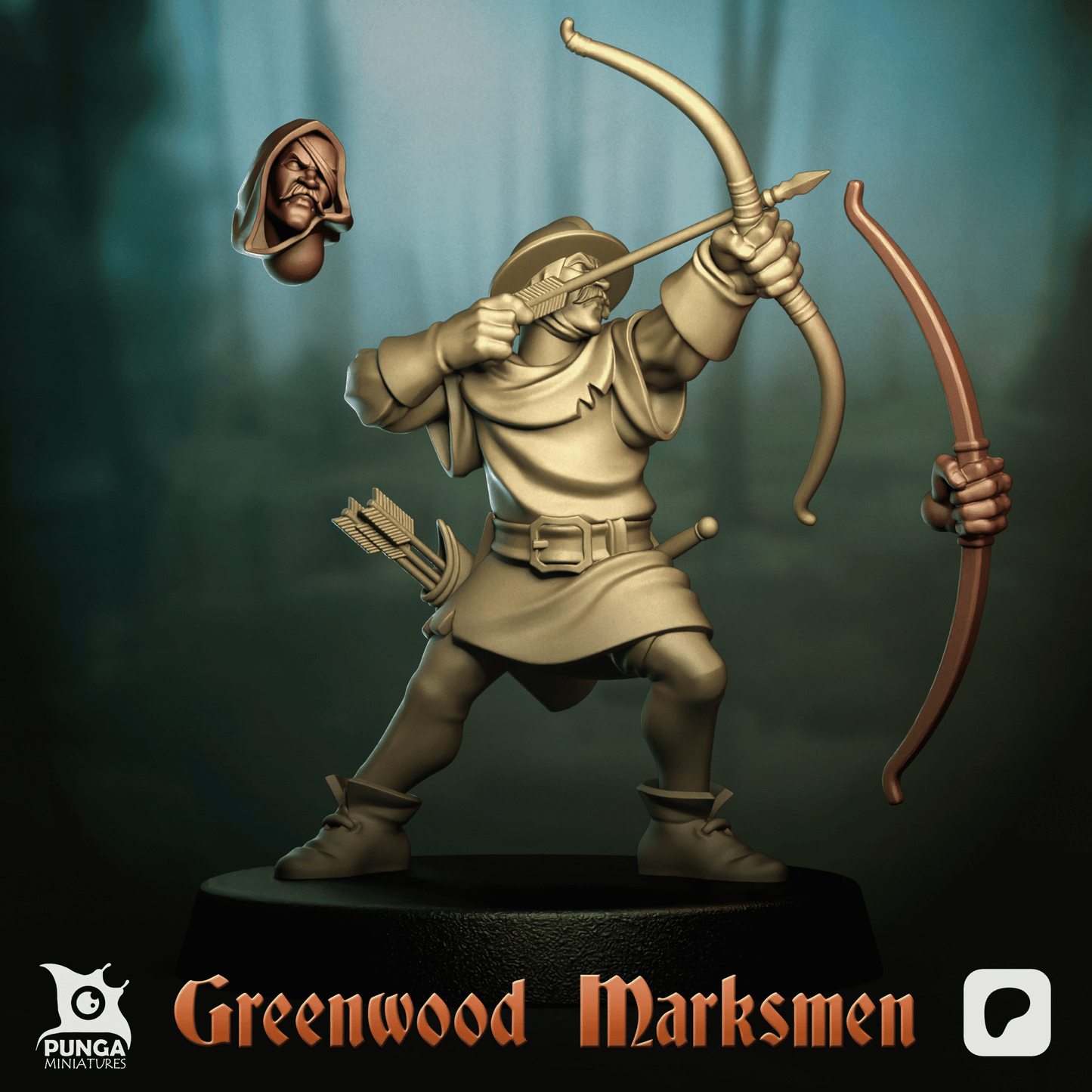 The Greenwood Marksmen – Human Warband (12 Miniatures) by Punga Miniatures