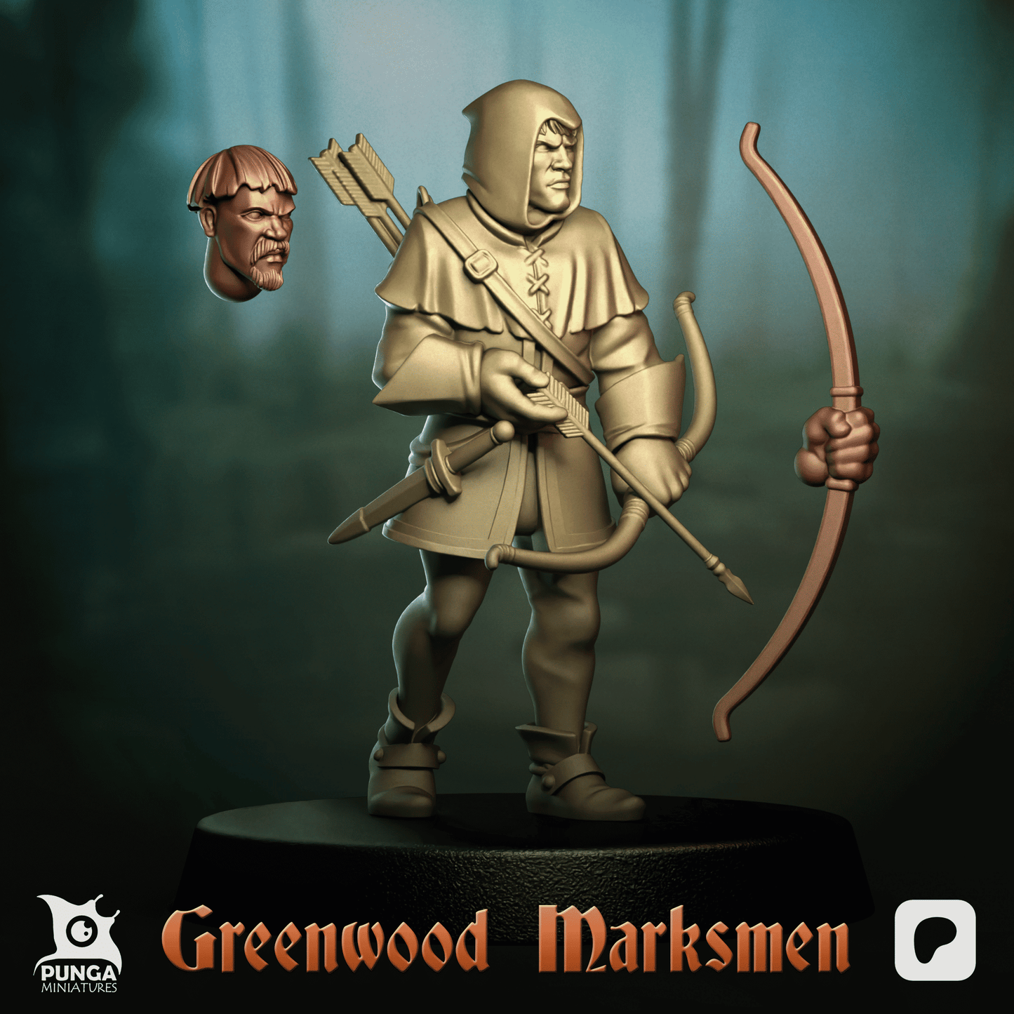 The Greenwood Marksmen – Human Warband (12 Miniatures) by Punga Miniatures