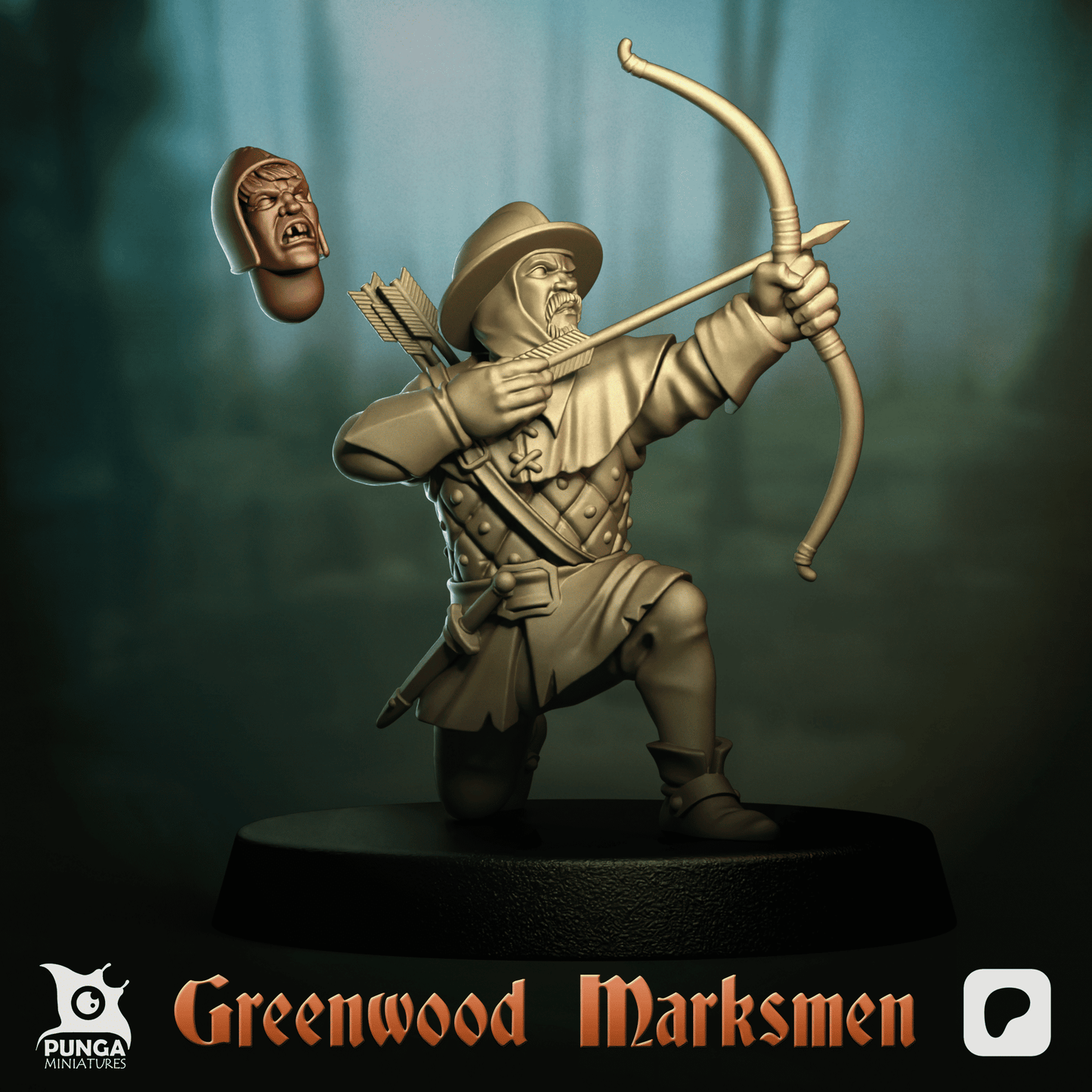 The Greenwood Marksmen – Human Warband (12 Miniatures) by Punga Miniatures