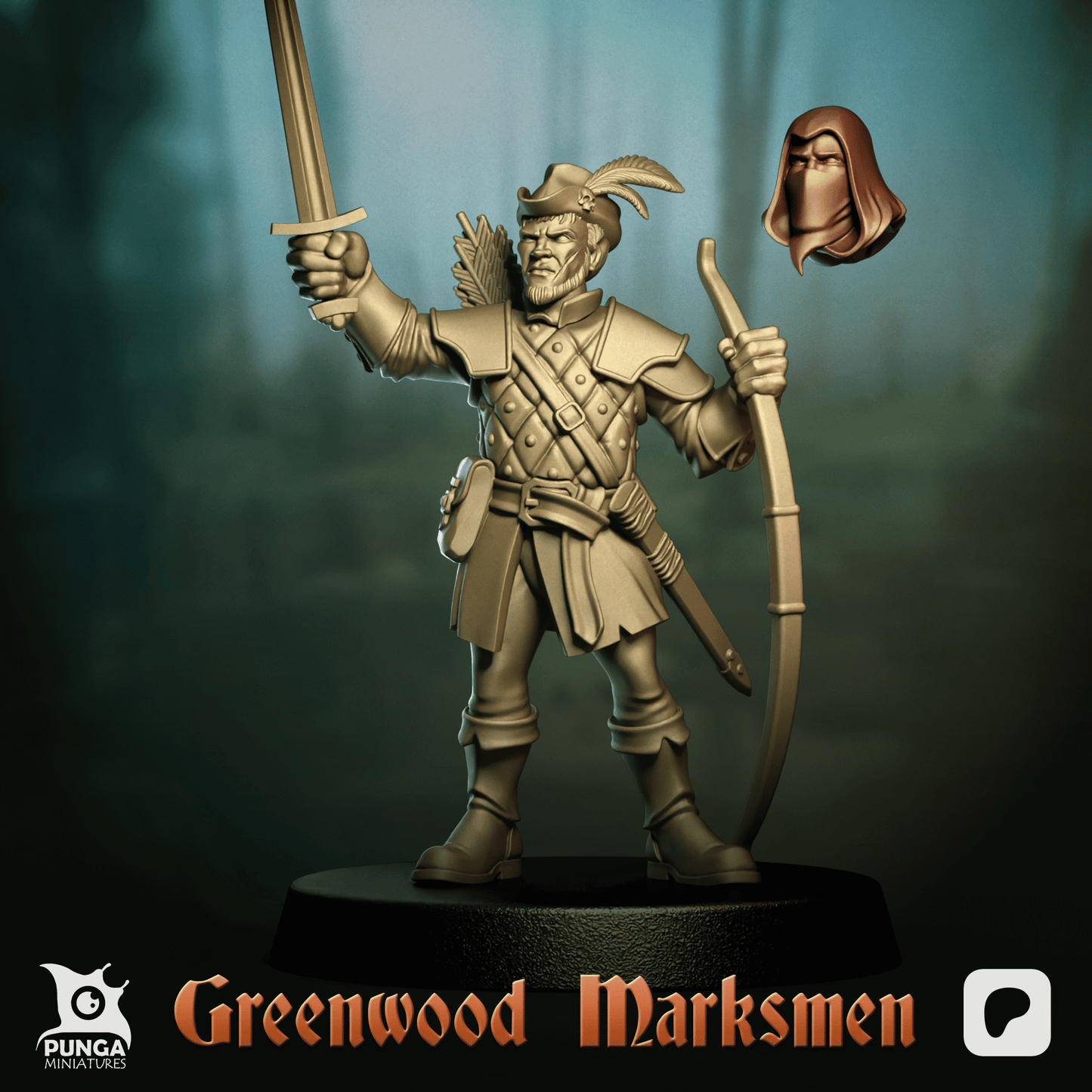 The Greenwood Marksmen – Human Warband (12 Miniatures) by Punga Miniatures