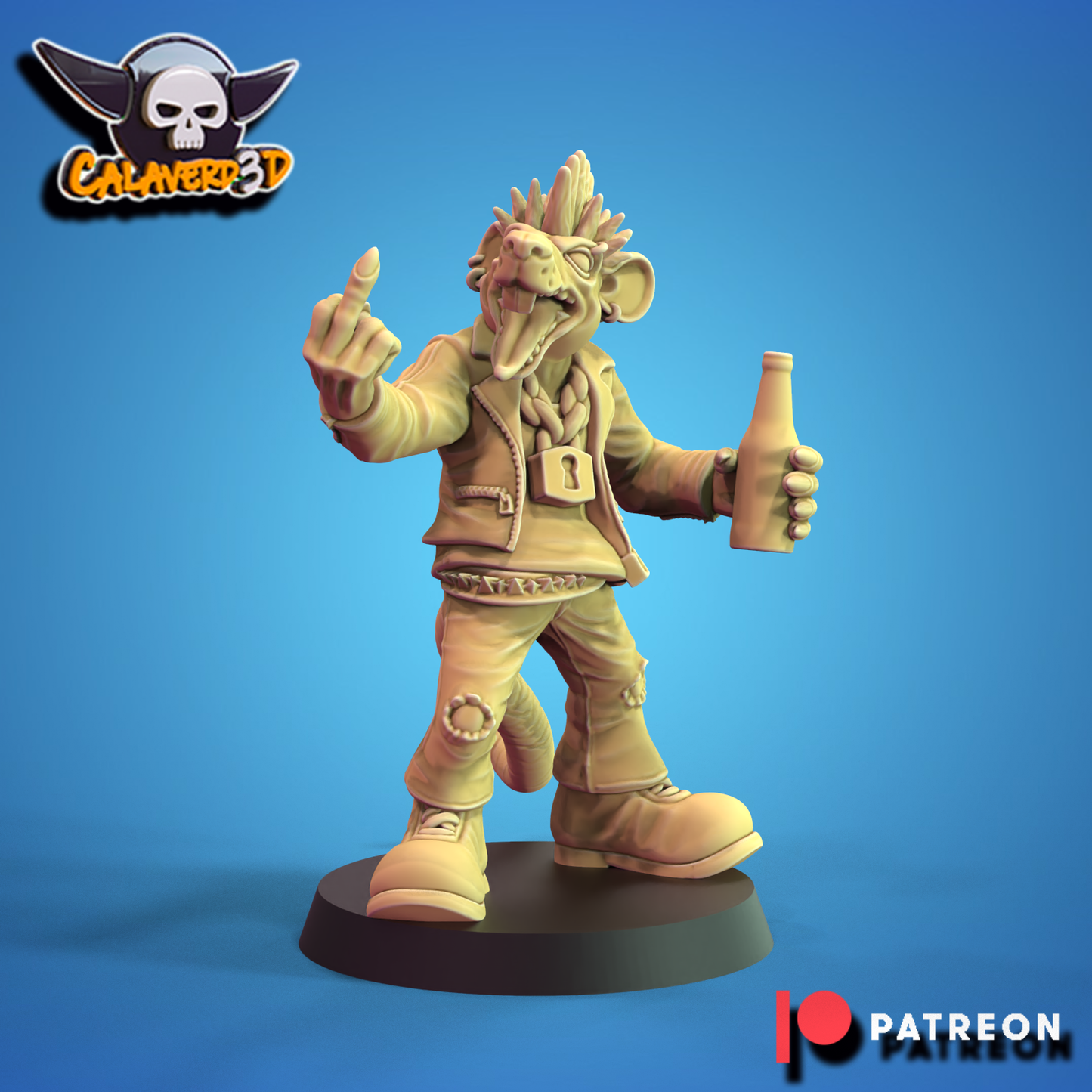 Rat men team Punk Skaven Fantasy Football Calaverd3D