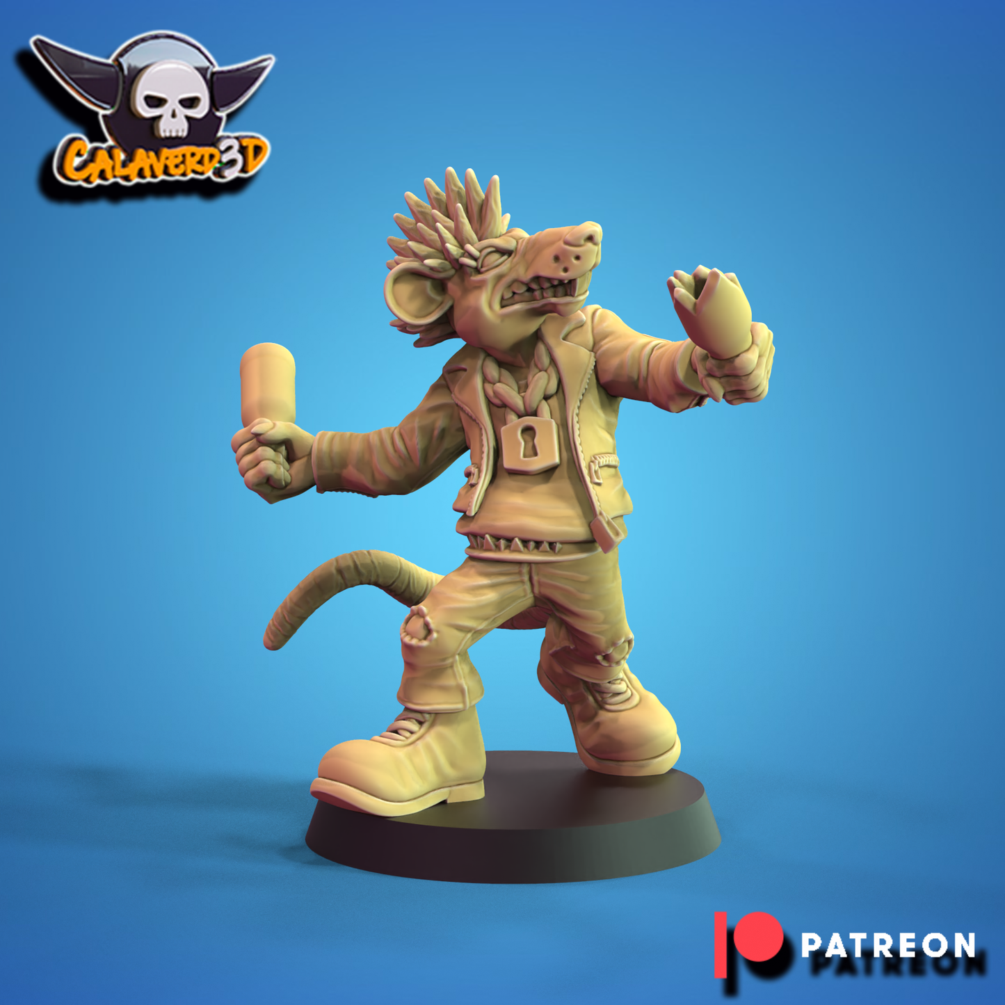 Rat men team Punk Skaven Fantasy Football Calaverd3D