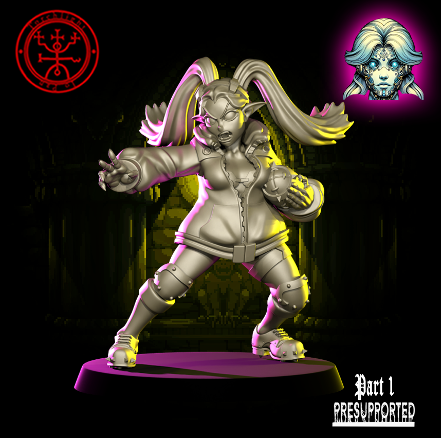 The Zonerunners – Elven Blood Fantasy Football Bowl Team (15 Miniatures, High Quality Resin, Torchlight)