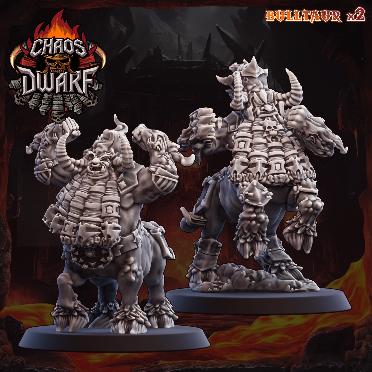 Chaos Dwarf Fantasy Football Team High Quality Miniatures UGNI Miniatures