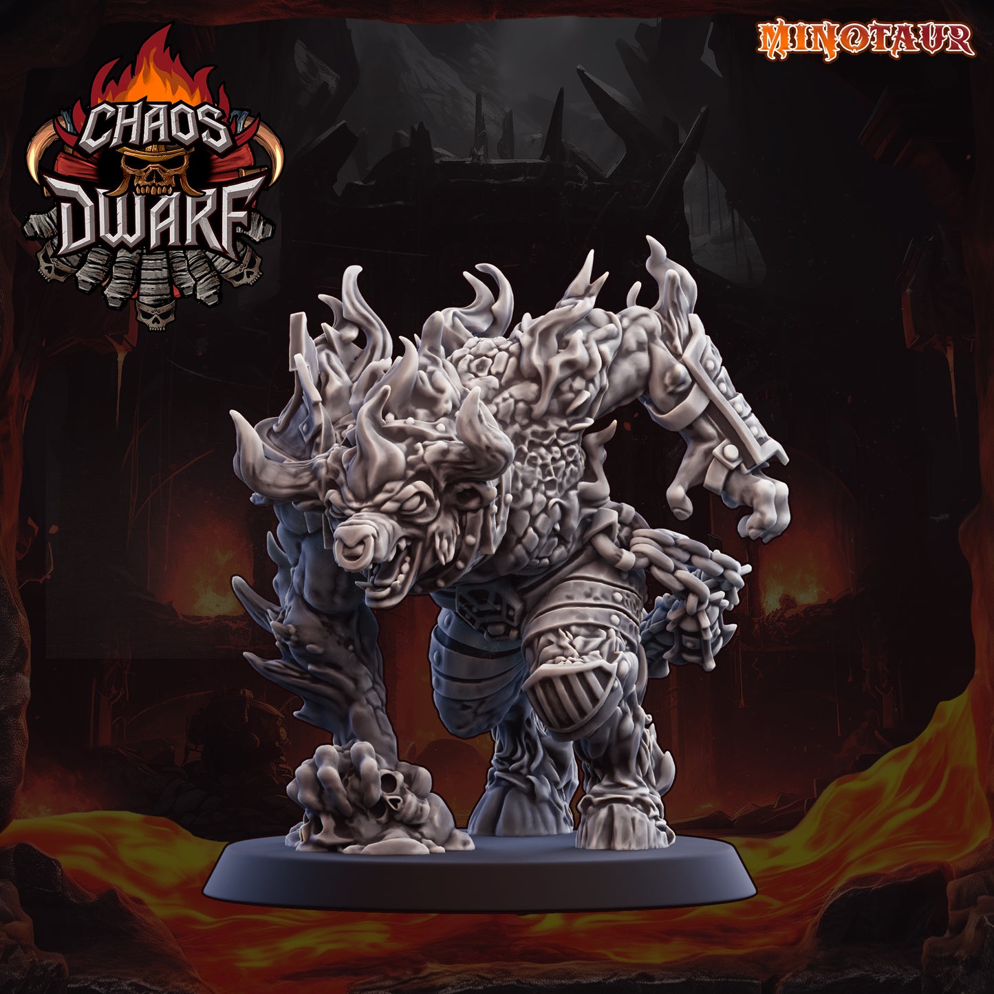 Chaos Dwarf Fantasy Football Team High Quality Miniatures UGNI Miniatures