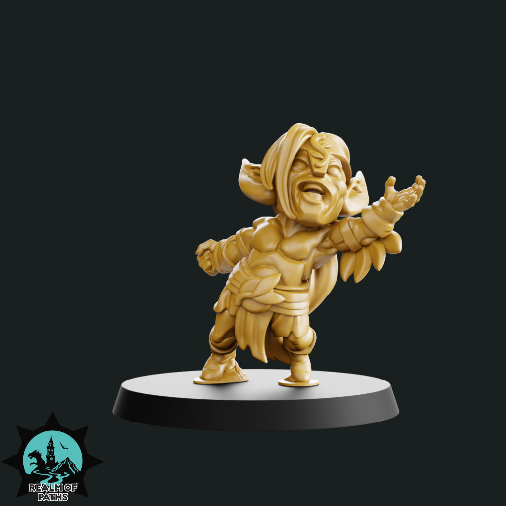 The Forest Wood Elves Chibi Style Fantasy Football Team 16 High Quality Miniatures Realm of paths