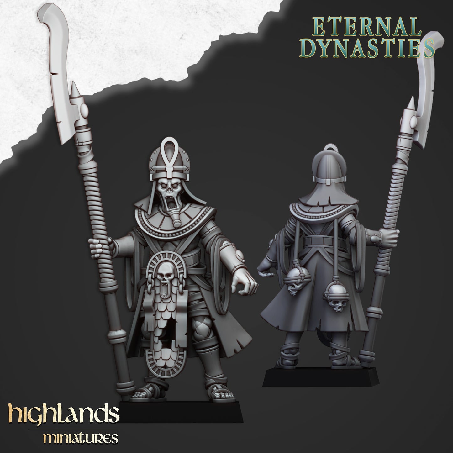 Ancient Arise – Tomb Kings Army by Highlands Miniatures | Resin Undead Infantry, Colossi & War Machines for Fantasy Wargames