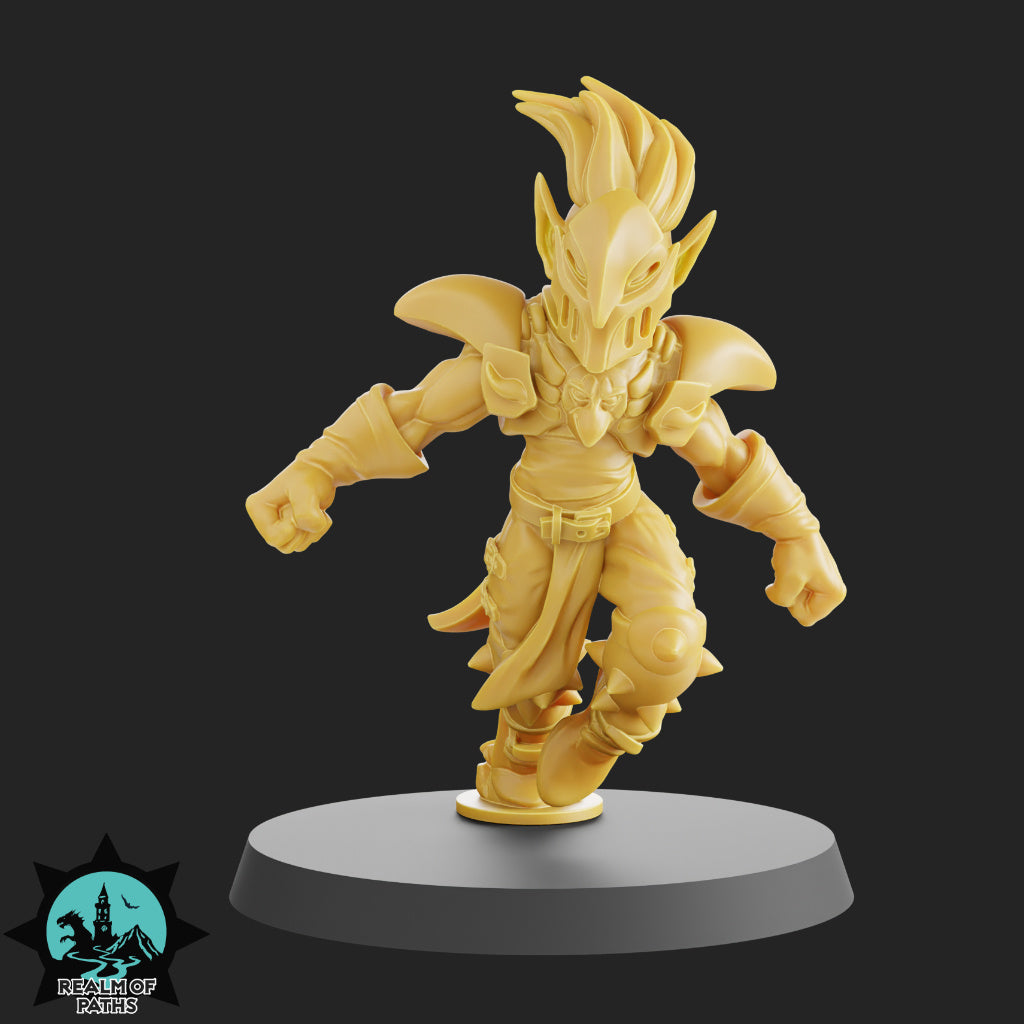 The Birds Team - 15 High-Quality 3D Print High Elf Miniatures | Blood Fantasy Football Bowl | Realm of Paths