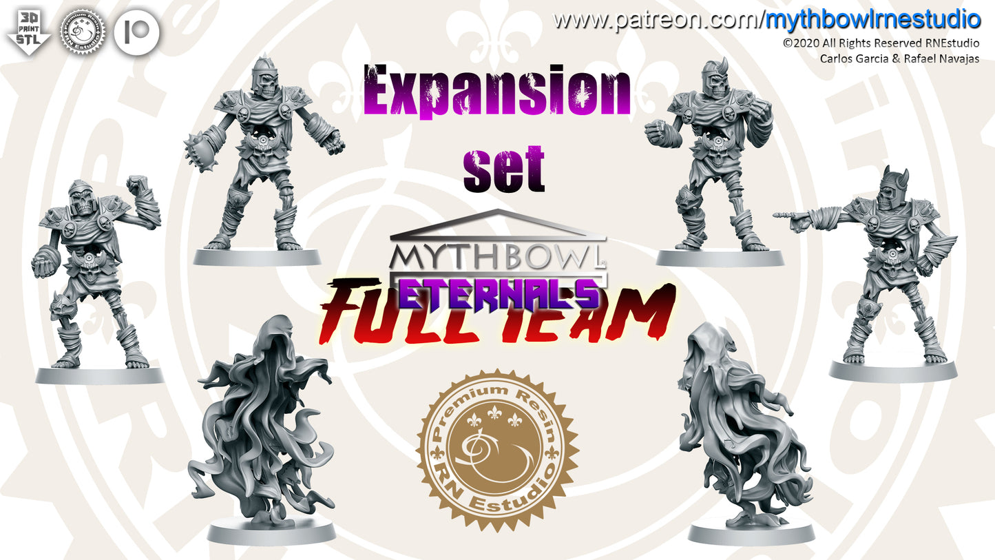 Ethernal Team – Undead – High Quality Miniatures for Fantasy Football Game – RN Estudio Mythbowl