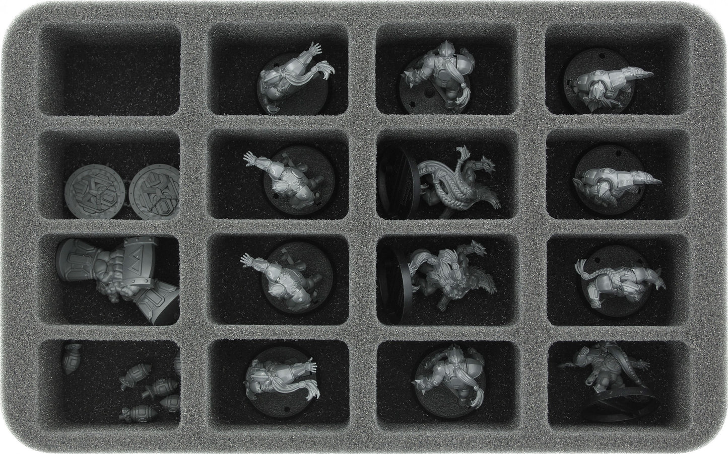 Feldherr magnetic box green for 16 miniatures