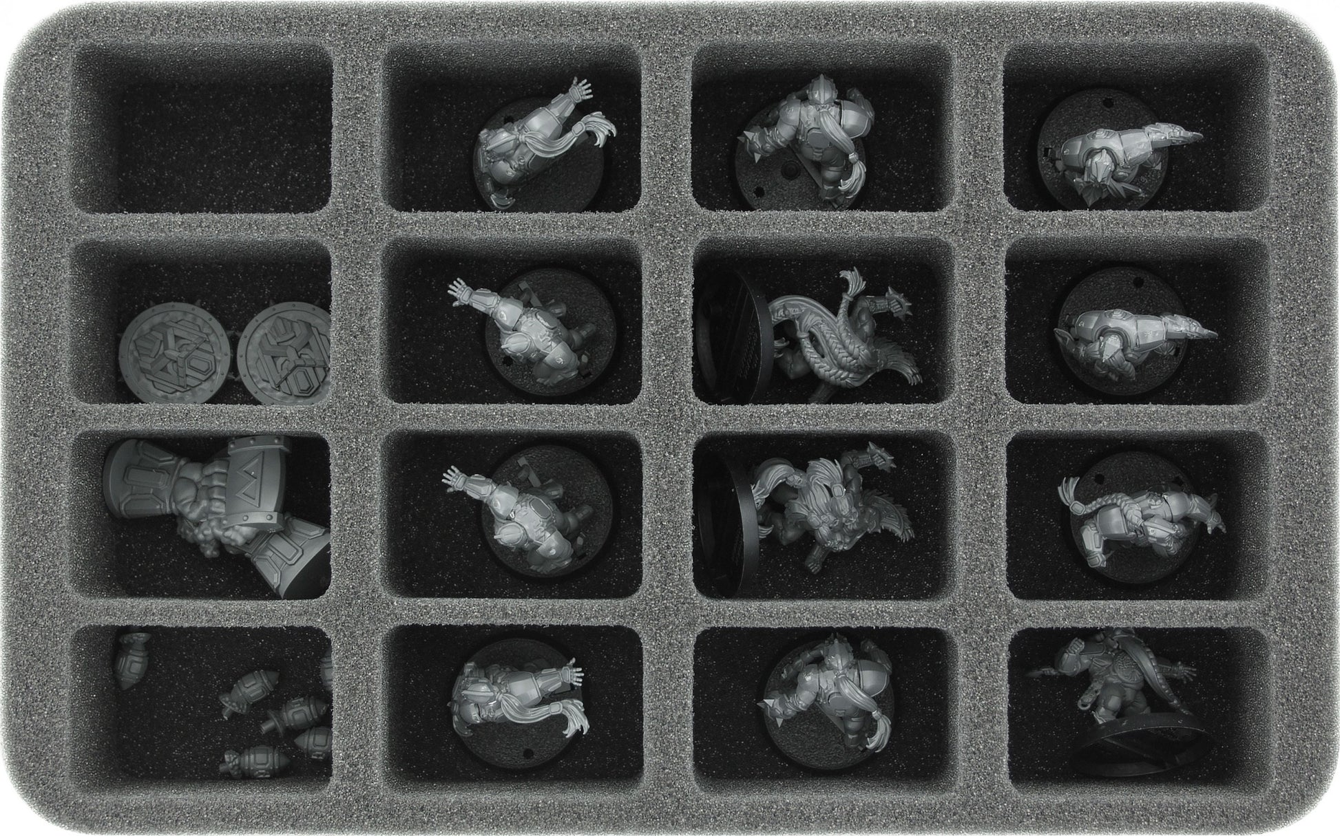 Feldherr magnetic box green for 16 miniatures - TheMajorLab