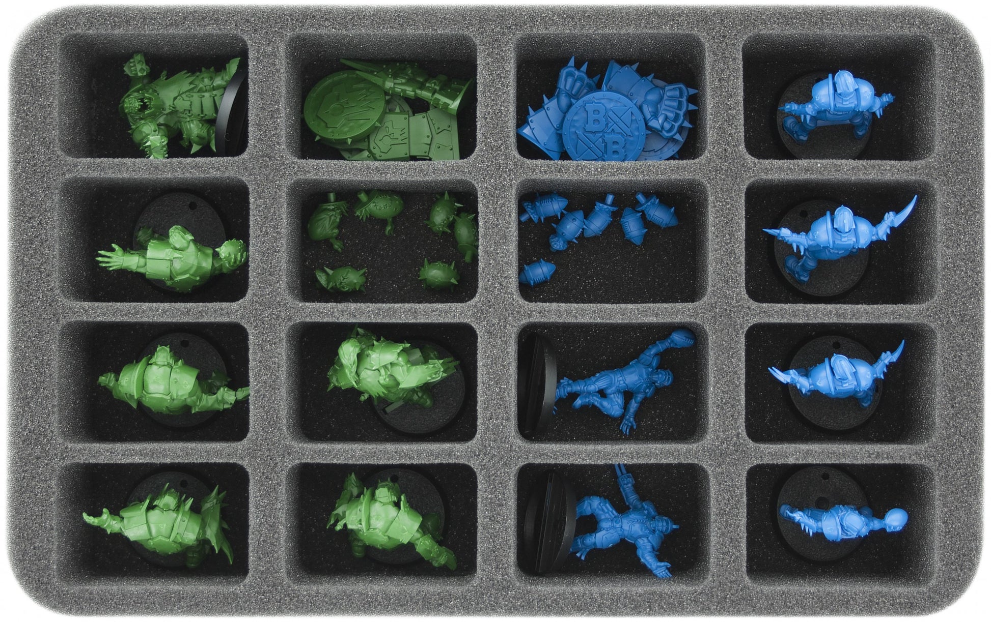 Feldherr magnetic box green for 16 miniatures - TheMajorLab
