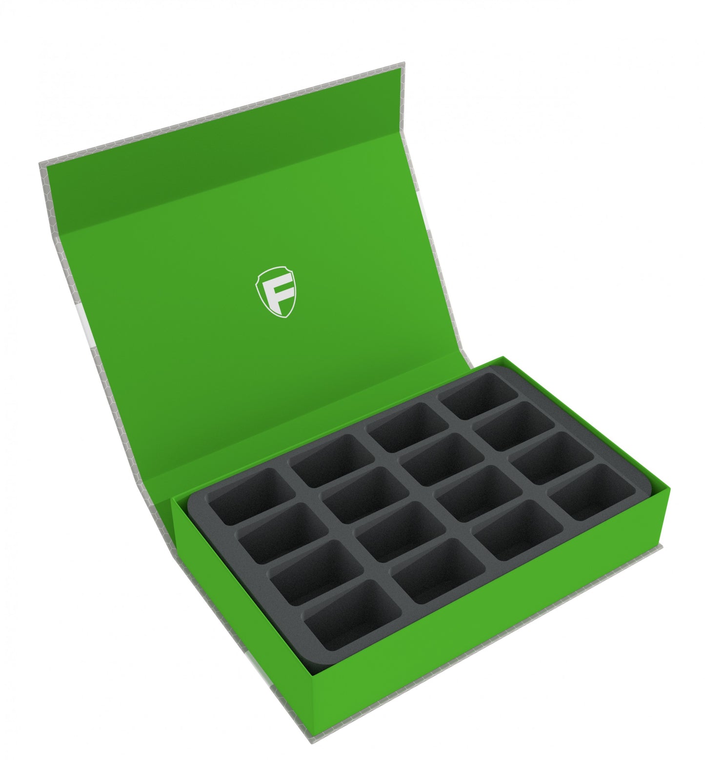 Feldherr magnetic box green for 16 miniatures