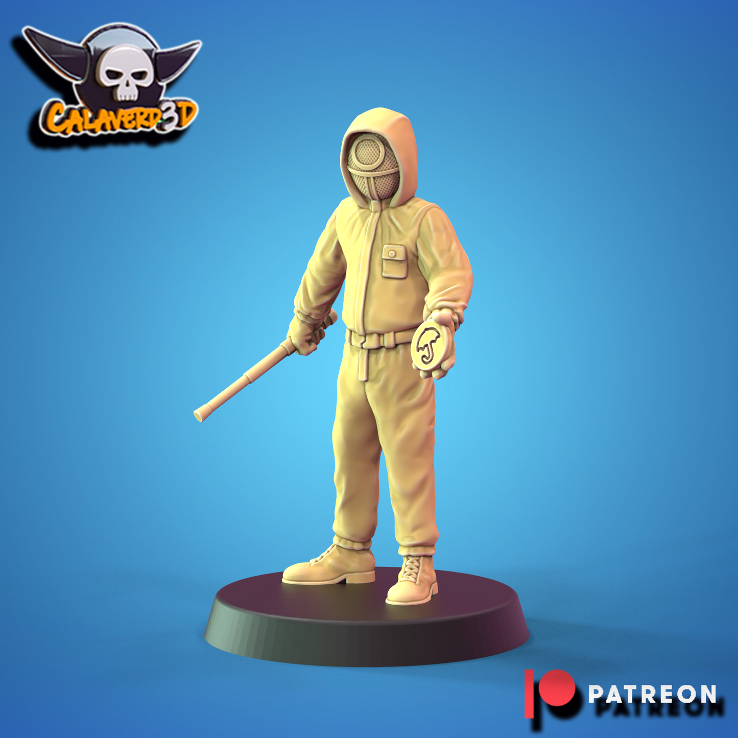 Squid Game Human Fantasy Football Team 16 High Quality Miniatures Calaverd3D