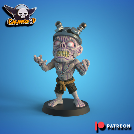 Necro-Halloween Chibi – Necromantic Horror – High Quality Miniatures for Fantasy Football Game – Calaverd3D