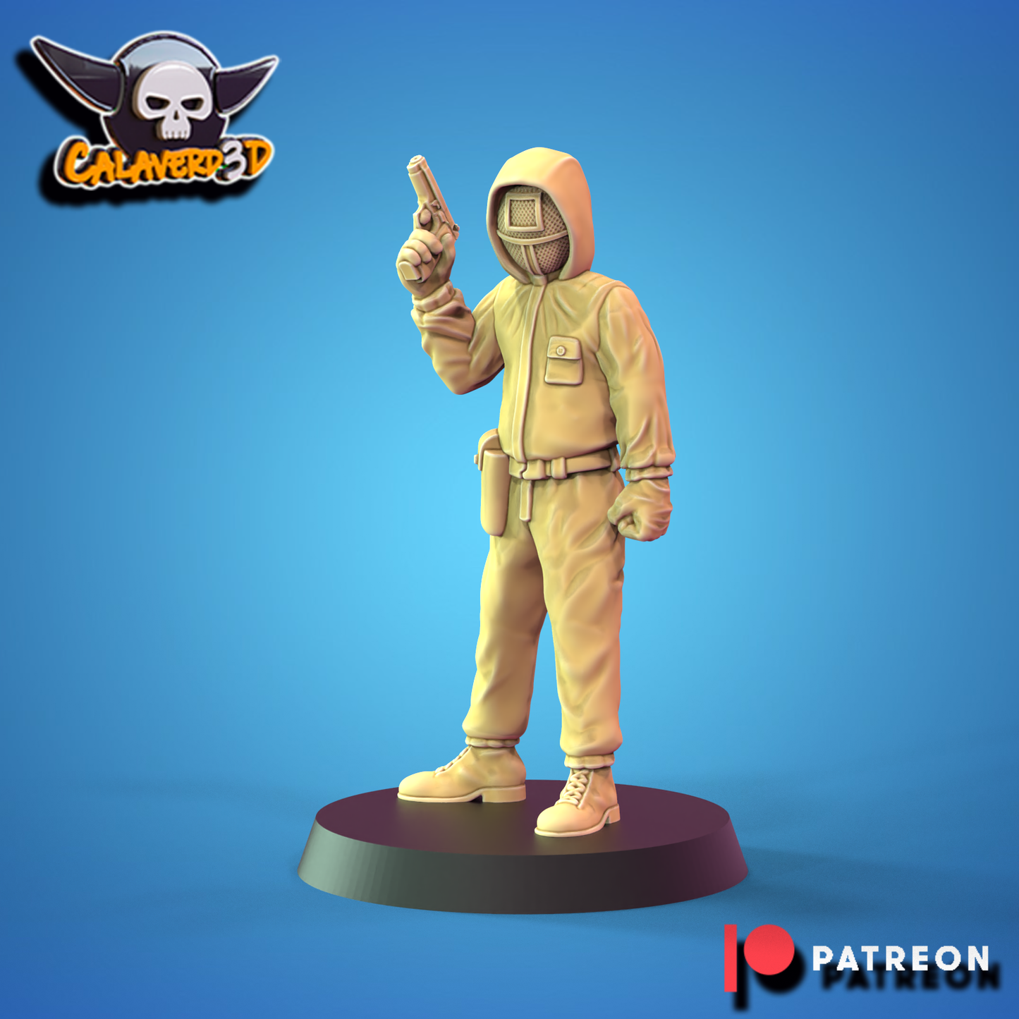 Squid Game Human Fantasy Football Team 16 High Quality Miniatures Calaverd3D