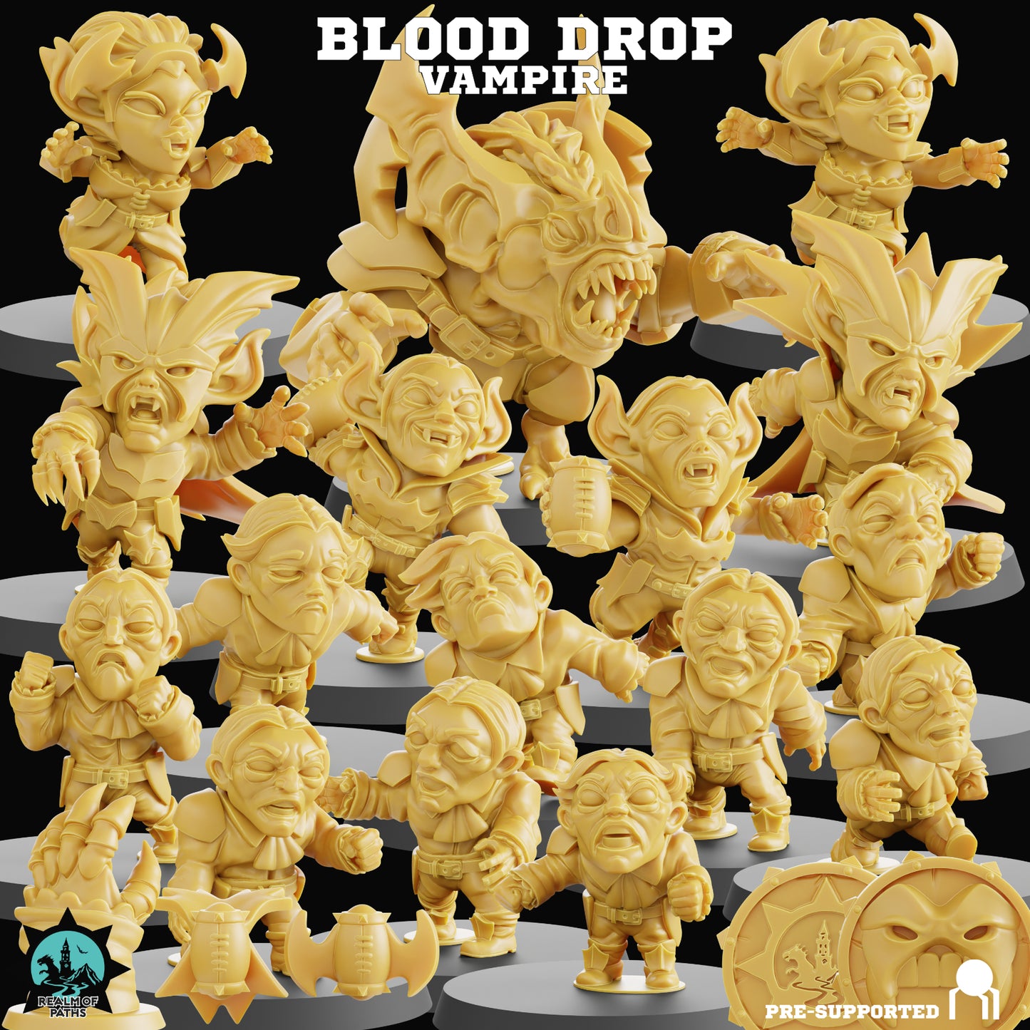 Blood Drop – Vampire Chibi Fantasy Football Team – Realm of Paths