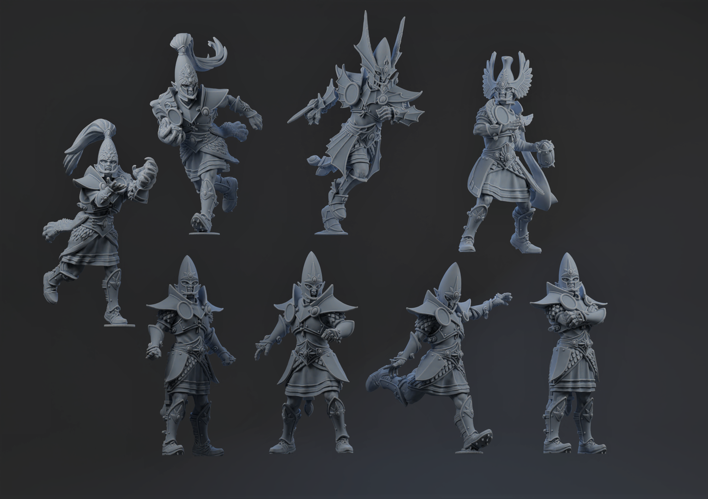 Elven Nobles High Elves Fantasy Football Team 16 High Quality Miniatures Brutefun Miniatures