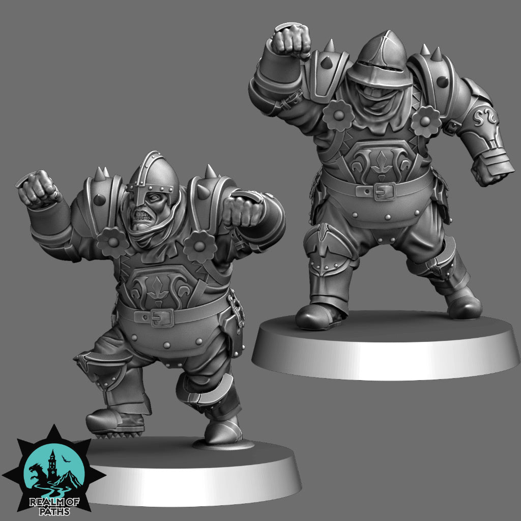 Human Noble Knight – Human Team for Fantasy Football Miniature Game - 24 High Quality Miniatures – Realm of Paths