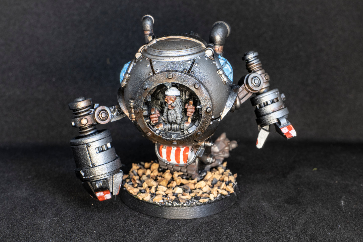 Painted Steam Boys Dwarves team + Feldher bag - Fantasy Football Punga Miniatures