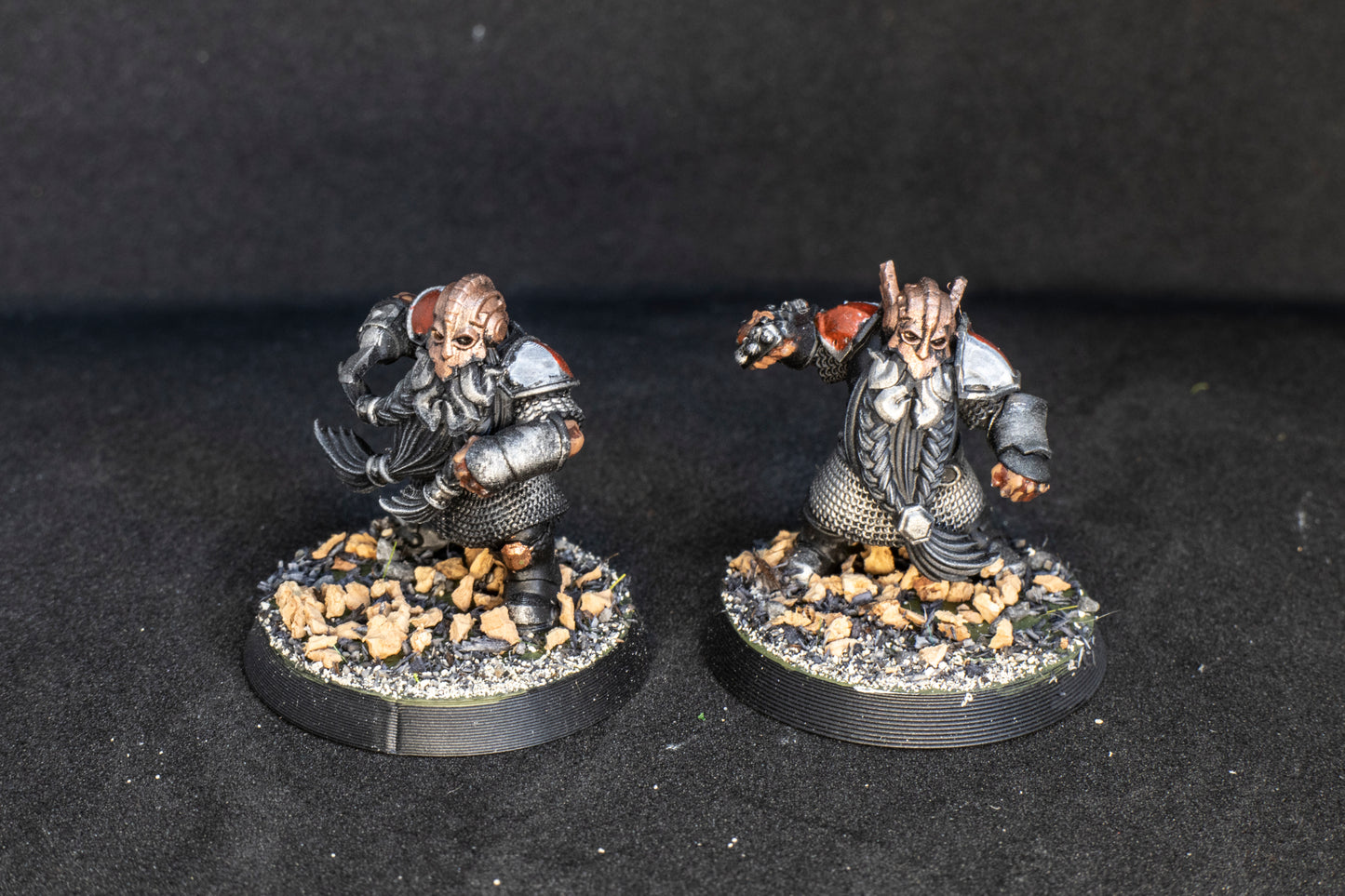 Painted Steam Boys Dwarves team + Feldher bag - Fantasy Football Punga Miniatures