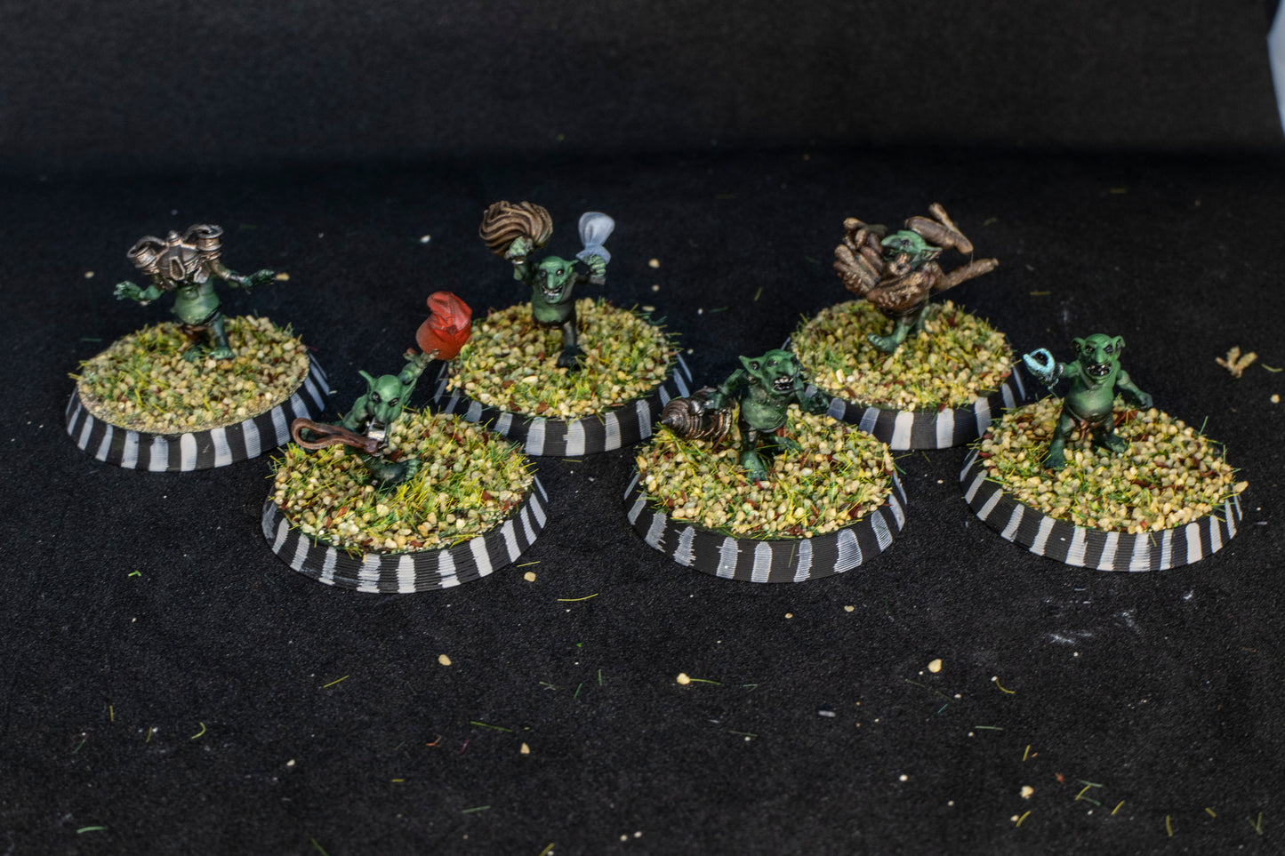 Painted Snottingham + Feldher Bag - Snotlings Team for Fantasy Football- Brutefun Miniautures