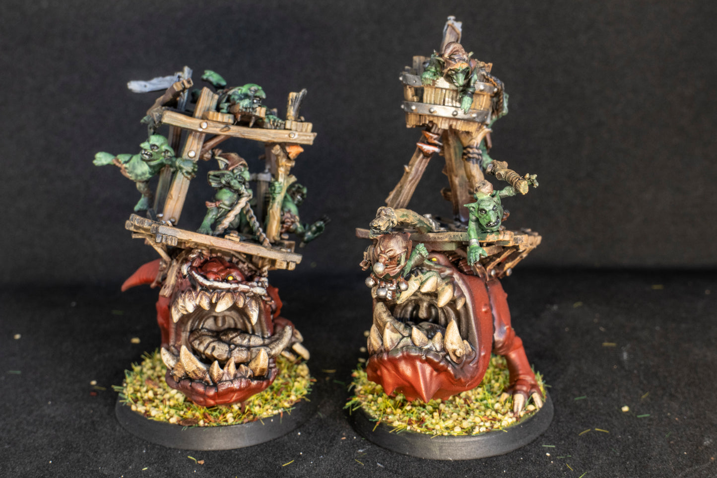 Painted Snottingham + Feldher Bag - Snotlings Team for Fantasy Football- Brutefun Miniautures