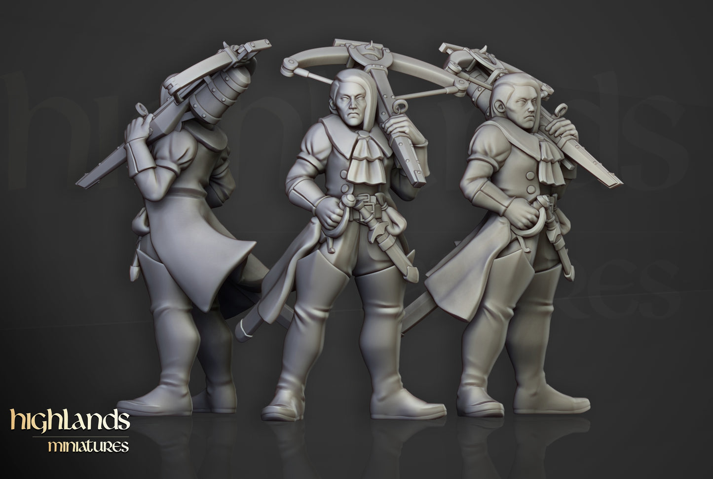 Inquisitorial Warband by Highlands Miniatures | Resin Human Inquisitors for Fantasy & Grimdark Wargames