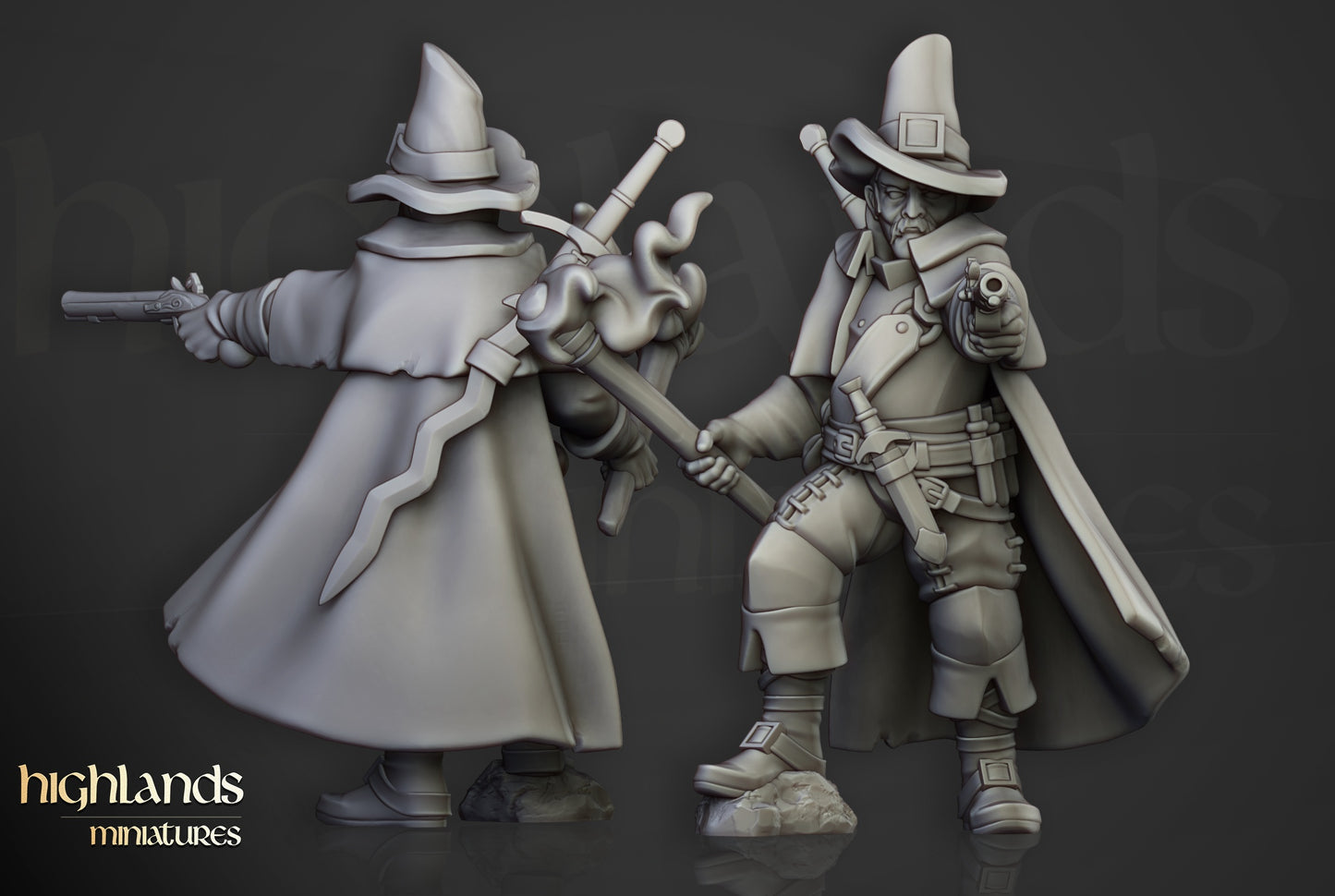 Inquisitorial Warband by Highlands Miniatures | Resin Human Inquisitors for Fantasy & Grimdark Wargames
