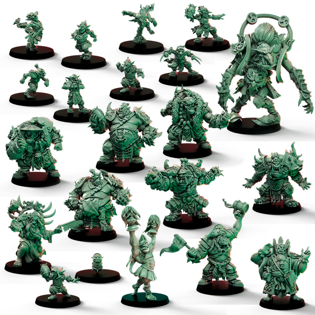 Jade Jaws Black Orc Team Blood Fantasy Football Bowl Big Child Creatives