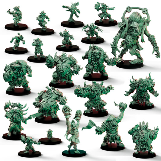 Jade Jaws Black Orc Team Blood Fantasy Football Bowl Big Child Creatives - TheMajorLab