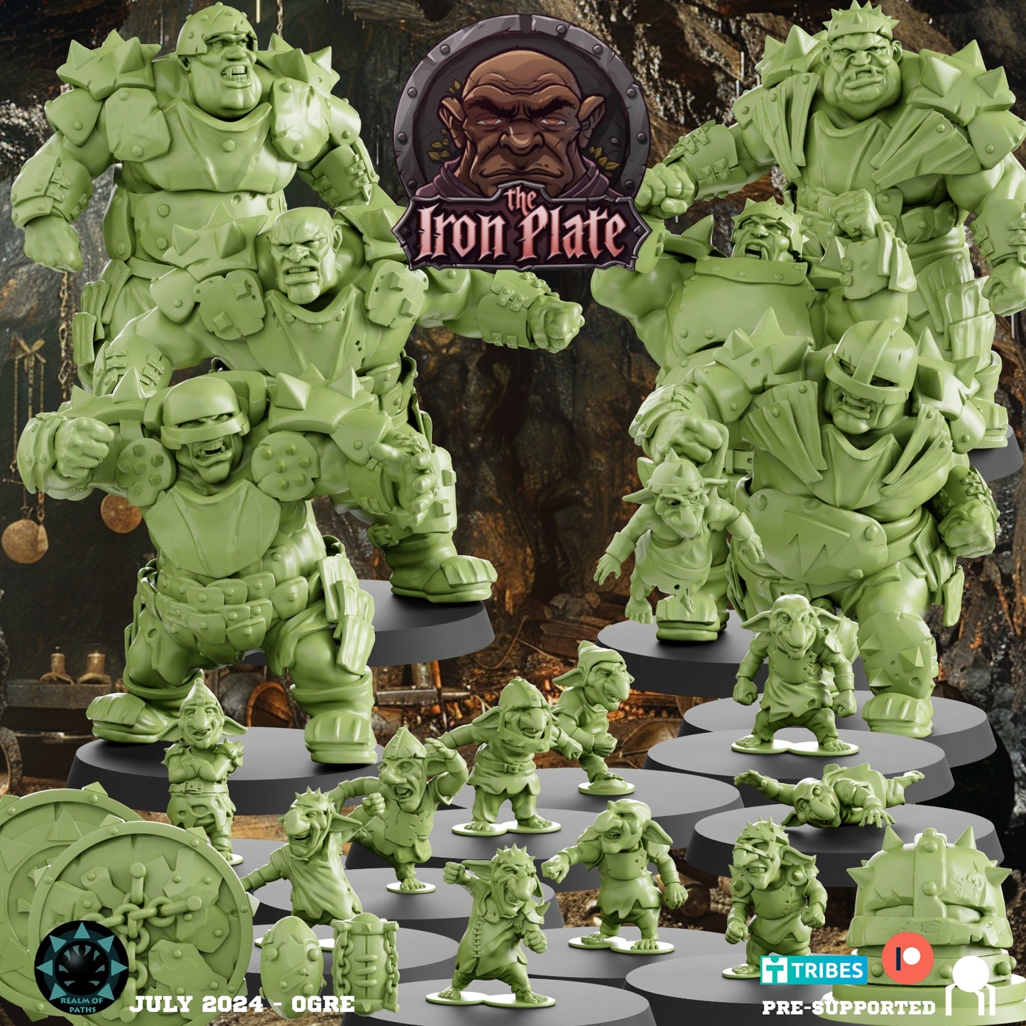 Ogre Team The Iron Plate Fantasy Football Team Blood Bowl Realm of paths
