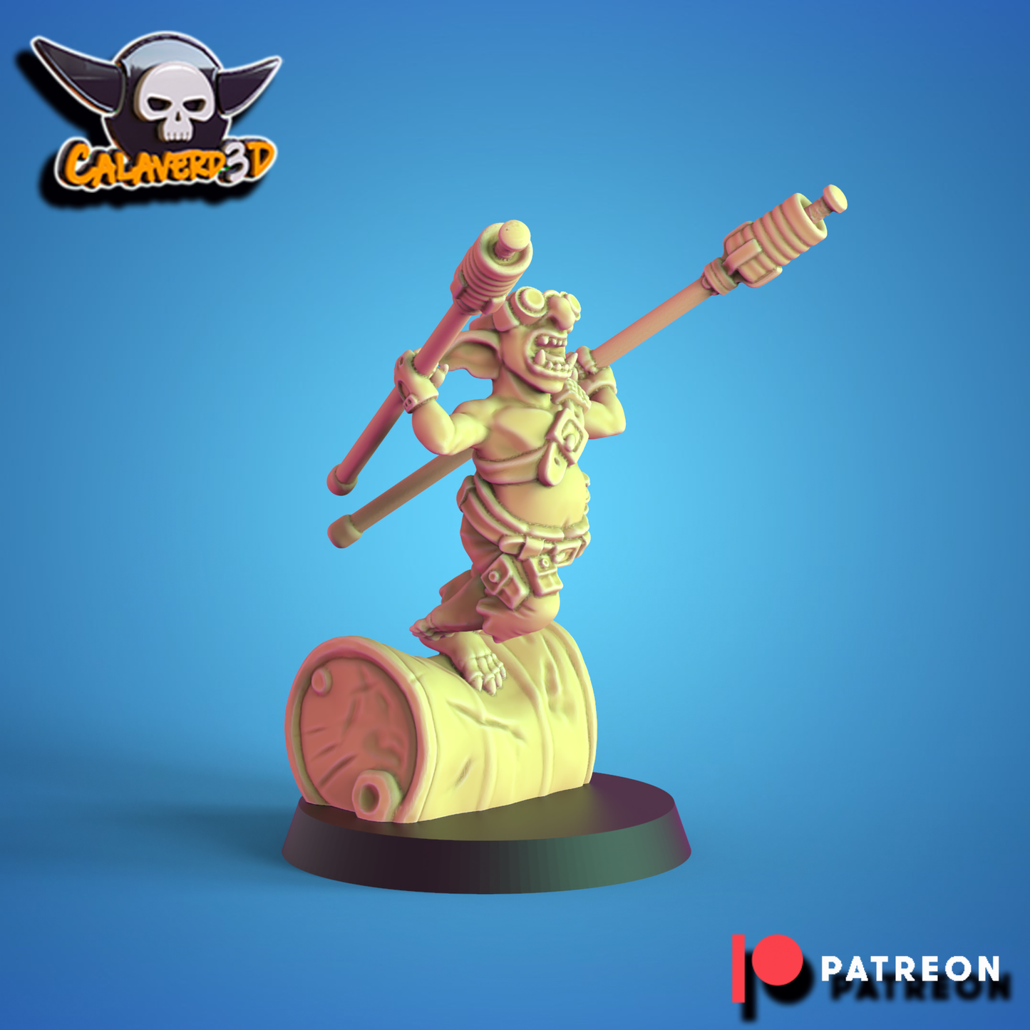 Small Max Goblin Team - 17 High-Quality 3D Print Miniatures| Blood Fantasy Football Bowl | Calaverd3D