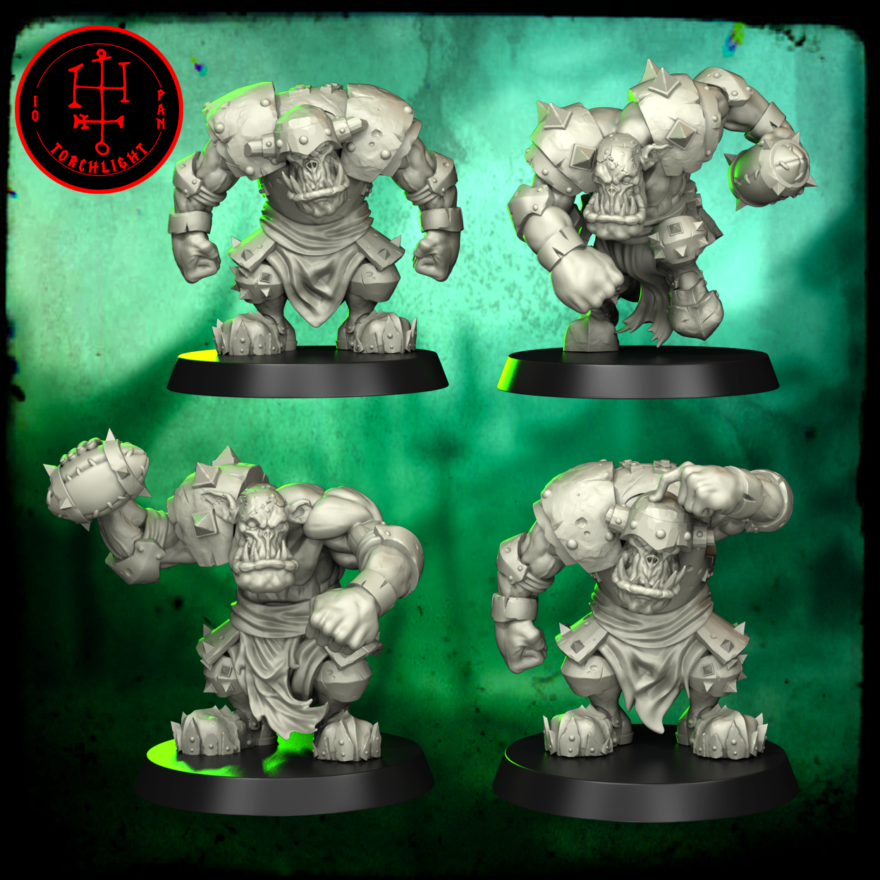 Da Black Rock Killaz – 19 Miniatures High Quality Resin Blood Fantasy Football Bowl Team – Torchlight Miniatures